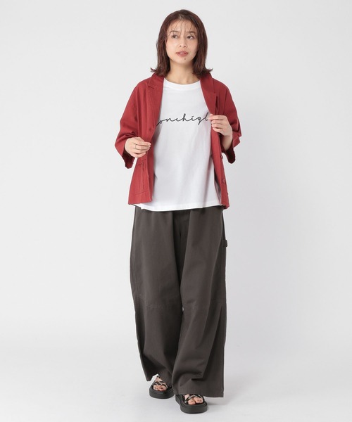 「studio CLIP」 半袖Tシャツ FREE グリーン レディース_画像5