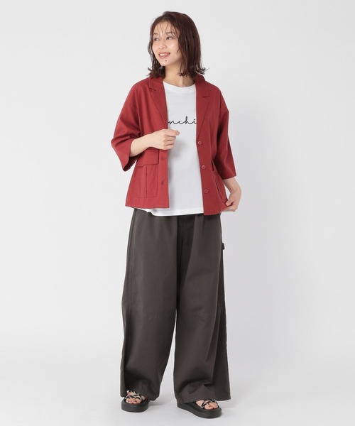 「studio CLIP」 半袖Tシャツ FREE グリーン レディース_画像6