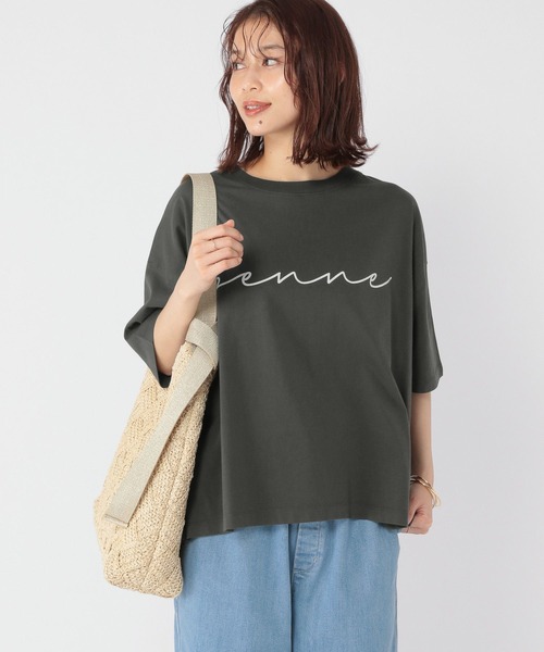 「studio CLIP」 半袖Tシャツ FREE グリーン レディース_画像7