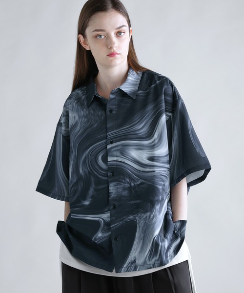 「SOCCE」 半袖シャツ M ブルー メンズ_画像2