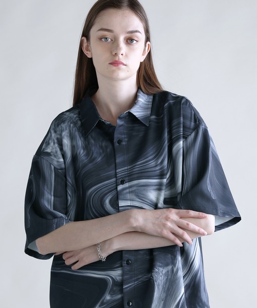 「SOCCE」 半袖シャツ M ブルー メンズ_画像6