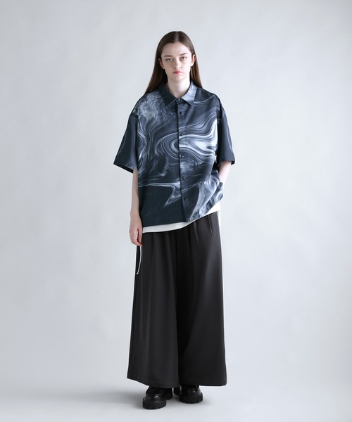 「SOCCE」 半袖シャツ M ブルー メンズ_画像7