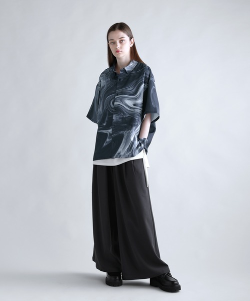 「SOCCE」 半袖シャツ M ブルー メンズ_画像8