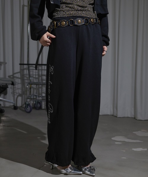 「apres jour mignon」 スウェットパンツ X-LARGE ブラック レディース_画像6