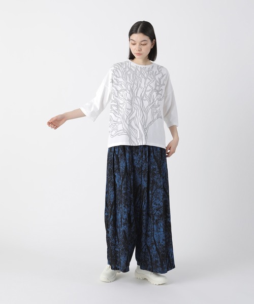 「Plantation」 7分袖カットソー M size グリーン レディース_画像4