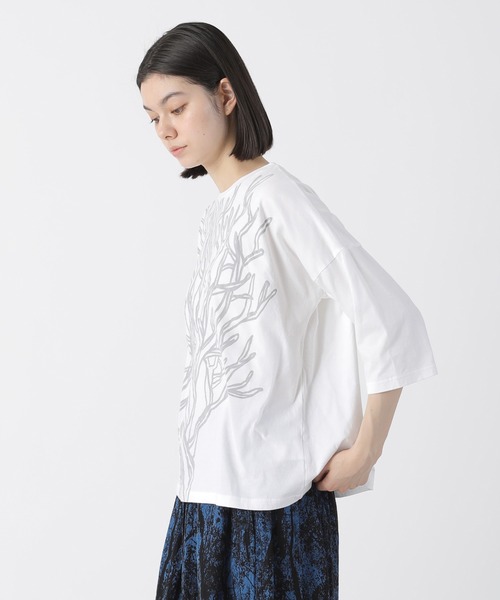 「Plantation」 7分袖カットソー M size グリーン レディース_画像5