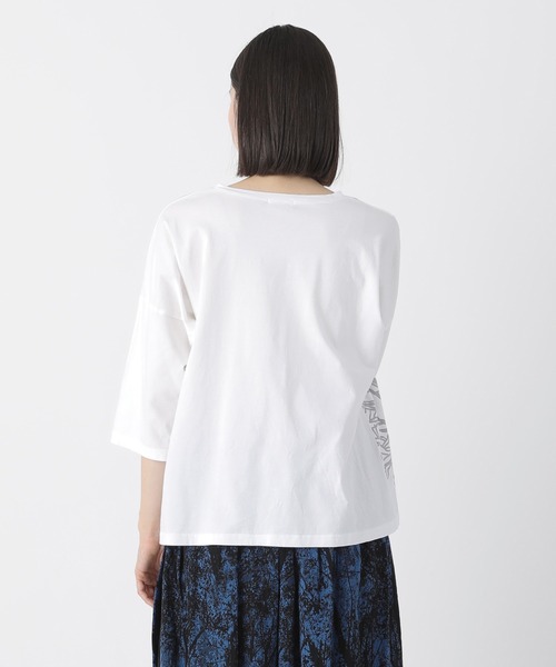 「Plantation」 7分袖カットソー M size グリーン レディース_画像6