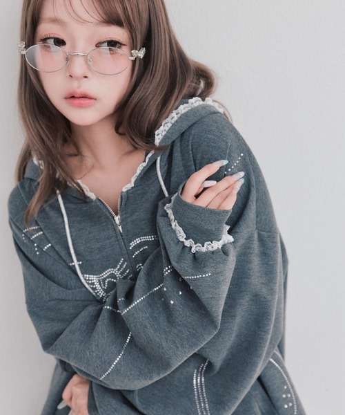 OLIVE des OLIVE（オリーブデオリーブ） パーカー ホットフィット