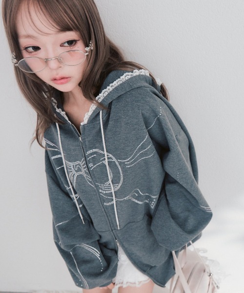 OLIVE des OLIVE（オリーブデオリーブ） パーカー ホットフィット
