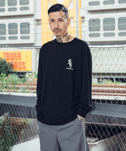 「Subciety」 長袖Tシャツ X-LARGE ブラック メンズ_画像4