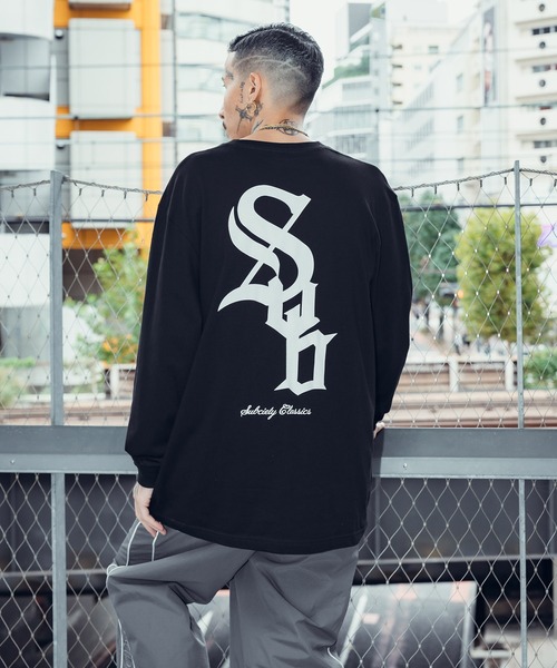「Subciety」 長袖Tシャツ X-LARGE ブラック メンズ_画像5