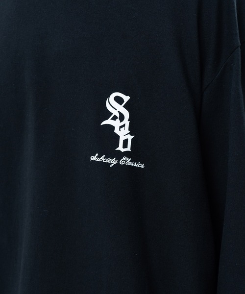 「Subciety」 長袖Tシャツ X-LARGE ブラック メンズ_画像6