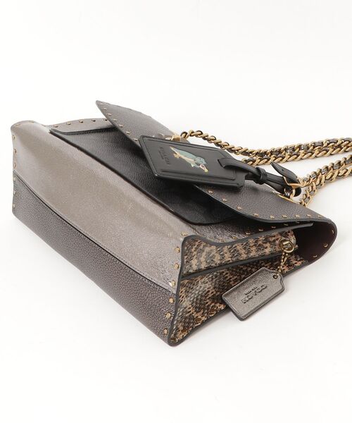 美品✨ COACH コーチ トートバッグ ハンド グレー レザー シボ COACH（コーチ） トートバッグ - グレー レディース : ZOZOTOWN Yahoo
