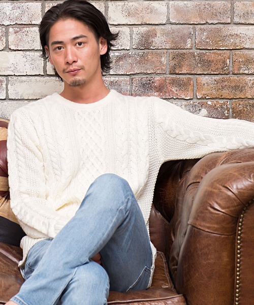 Vicci（ビッチ） セーター ニット 「vicci/ヴィッチ」ケーブル編み