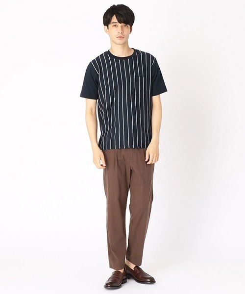 COMME CA ISM（コムサイズム） tシャツ ストライプ Tシャツ メンズ