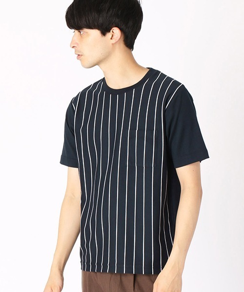 COMME CA ISM（コムサイズム） tシャツ ストライプ Tシャツ メンズ