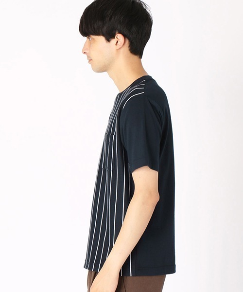 COMME CA ISM（コムサイズム） tシャツ ストライプ Tシャツ メンズ