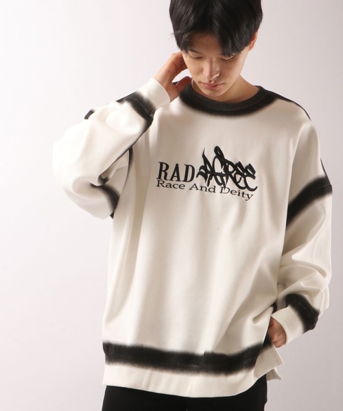 RE730 トレーナー スウェット スプレープリントビッグシルエット