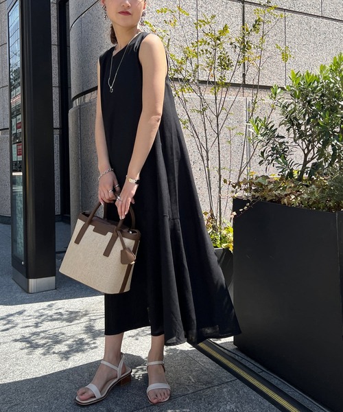ワンピース 裾ティアードノースリワンピース Zozotown Yahoo 店 通販 Yahoo ショッピング