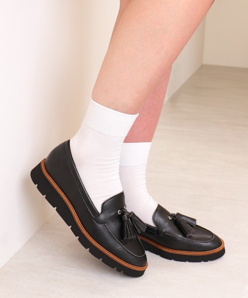 ＊〜【ダイアナ】美品⭐︎タッセル付きローファー 24.0㎝〜＊ artemis by DIANA（アルテミス by ダイアナ） ローファー 軽量厚底