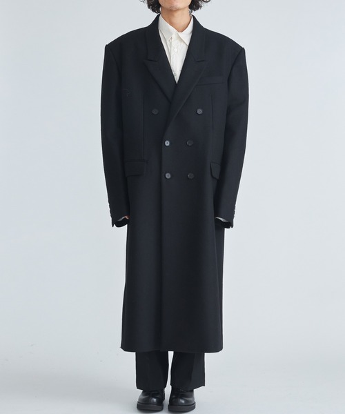 【毎日100円引】DOUBLE BREASTED MID コート CLANE(クラネ) DOUBLE WOOL LONG COATダブルコート15101-0072 15101