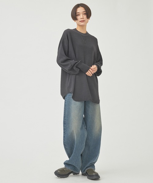 【美品】WRAPINKNOT ラッピンノット ニットウエストワイドスラックス 3 WRAPINKNOT（ラッピンノット） スウェット 「WRAPINKNOT/ラッピン