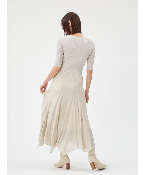 ワンピース フレアスカートコンビニットワンピース FRAY