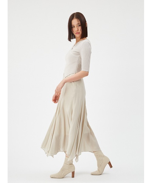 ワンピース フレアスカートコンビニットワンピース FRAY