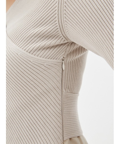 ワンピース フレアスカートコンビニットワンピース FRAY