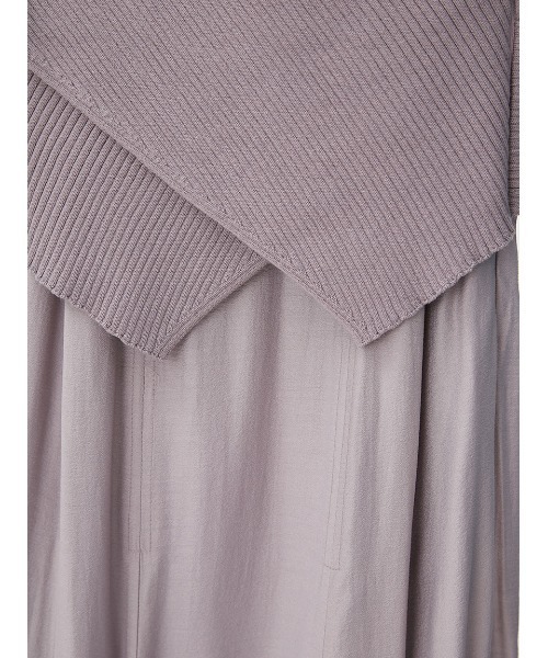 ワンピース フレアスカートコンビニットワンピース FRAY