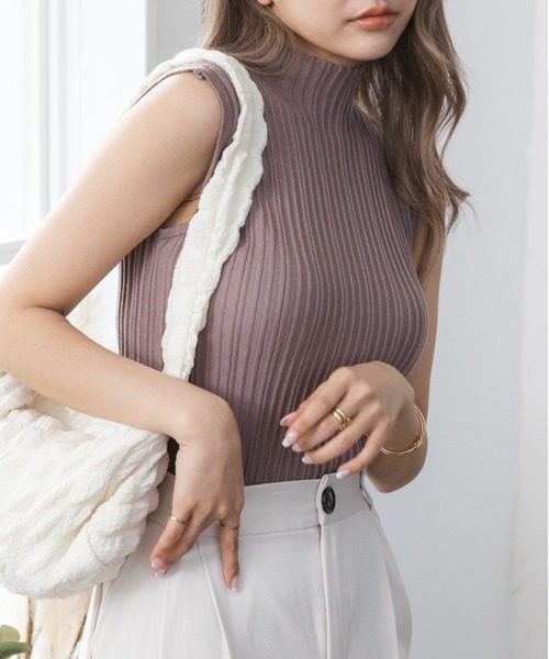 COCOMOMO サマーニット ニット セーター 美人ニット ハイネック