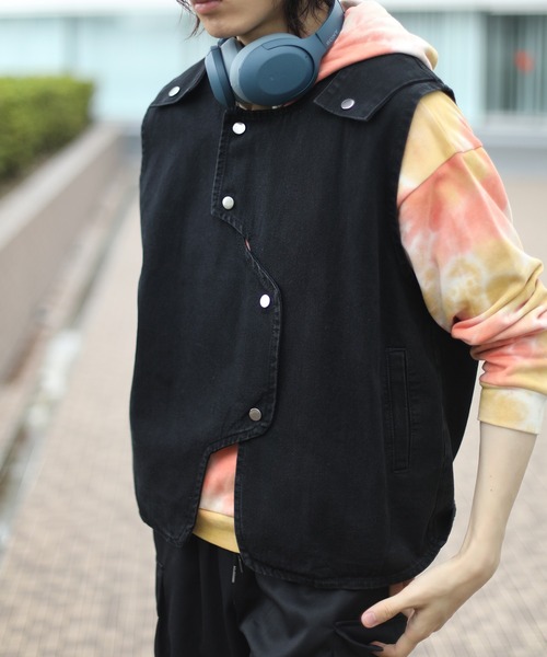 mico✨アンスリード UN3D. アシンメトリーショルダーベスト ジレ mico様専用✨アンスリード UN3D. アシンメトリーショルダー
