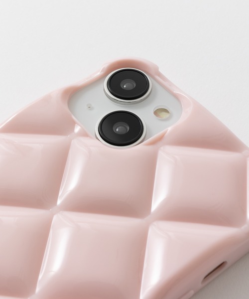 emonique スマホケース キルティング iPhoneケース カバー