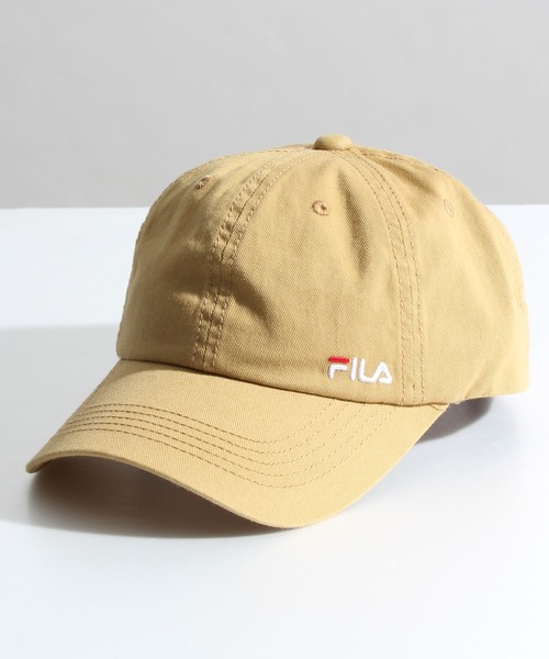 専用❗️コットンキャップ　ふわちょこ FILA キャップ 帽子 「FILA/フィラ」ブランドロゴ刺繍