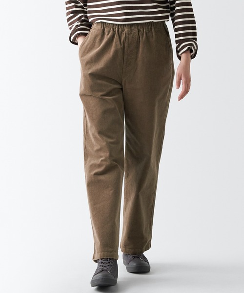 無印良品（MUJI） パンツ コーデュロイストレートイージーパンツ