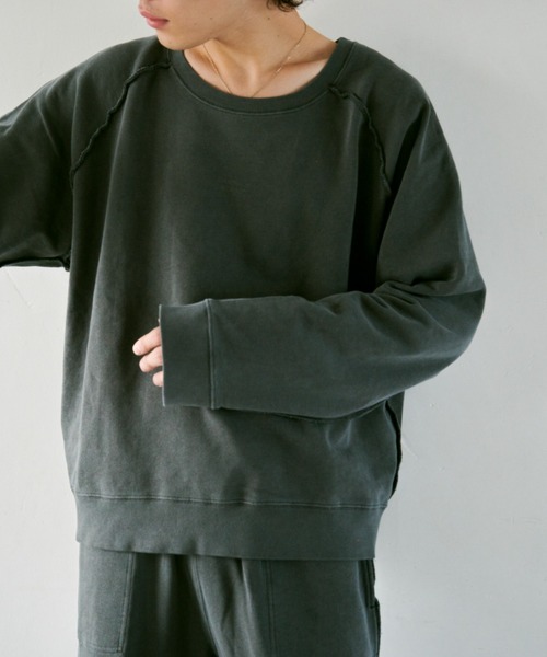 ドロワートレーナー Camphor wood トレーナー スウェット reversible inside-out