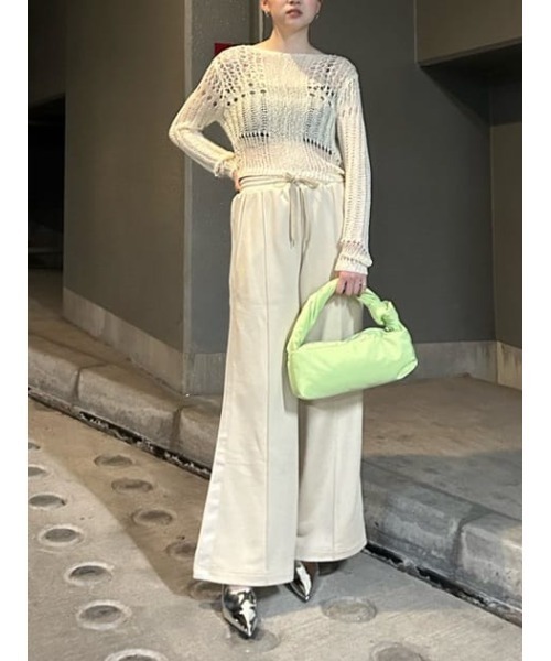 THROW by SLY スラックス パンツ C/P TRACK PT センタープレス