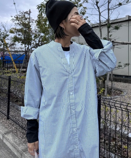 ワンピース Bonjour Bonjour Sagan ワンピース バックデザインVネックワンピース