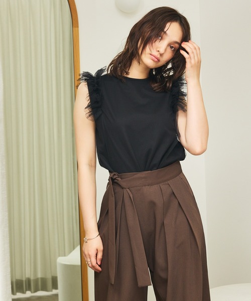 LOULOU WILLOUGHBY】タフタクチュールT