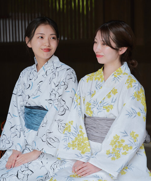 【1053】浴衣地　ふんわり　ロング　ワンピース　あじさい柄 ロングワンピース 花柄 | AGUICHANT