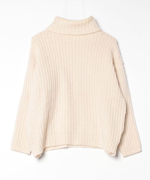 ファドスリー 「FAD THREE」 タートルネックニット FREE ベージュ  