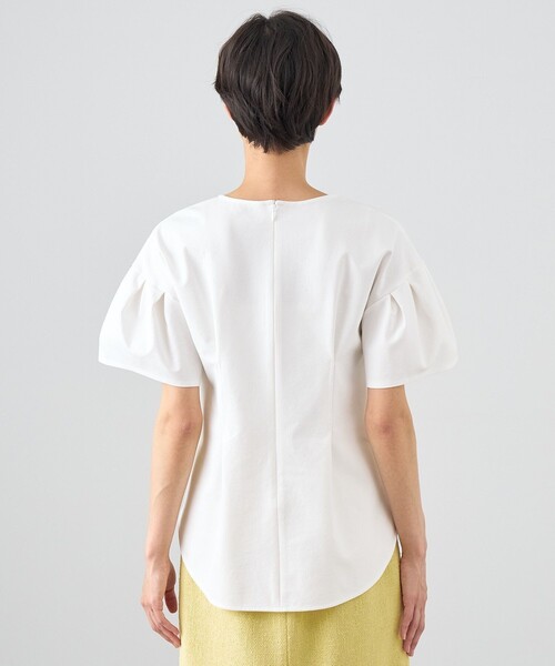 tシャツ ストレッチポンチフレア袖プルオーバー レディース ANAYI tシャツ ストレッチポンチフレア袖プルオーバー