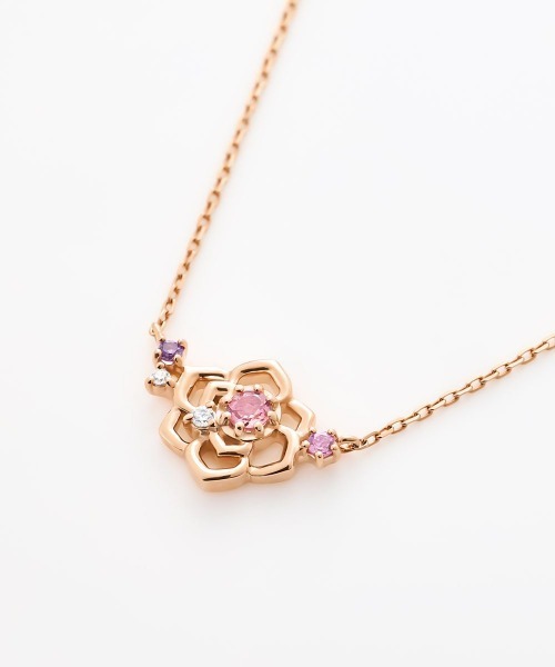 ネックレス 「６月誕生花」シルバー バラ 薔薇 ネックレス レディースの画像