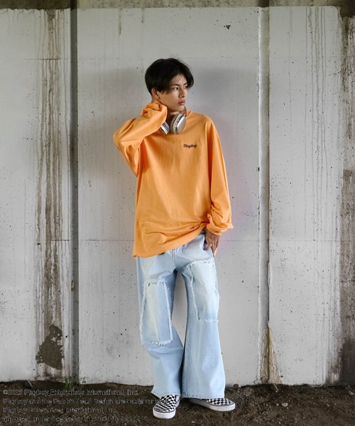 PLAYBOY（プレイボーイ） tシャツ 「PLAYBOY」×「SEQUENZ」 ハート