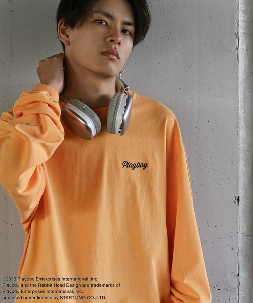 PLAYBOY（プレイボーイ） tシャツ 「PLAYBOY」×「SEQUENZ」 ハート