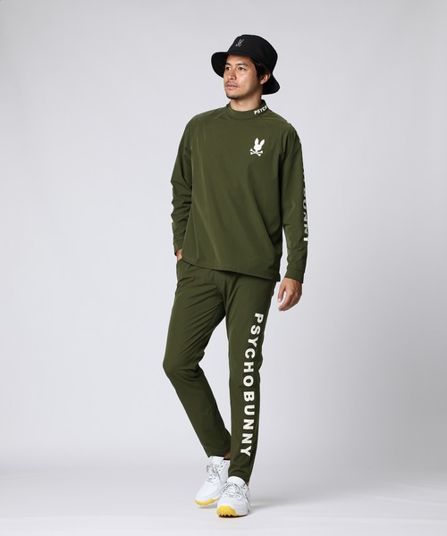 Psycho Bunny ブラックシャツ モックネック Lサイズ Psycho Bunny tシャツ 「WEB限定」リラックスフィット モック