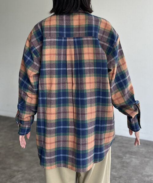 ブラウス シャツ ネルチェックシャツ レディース CPCM ブラウス シャツ ネルチェックシャツ レディース メンズ