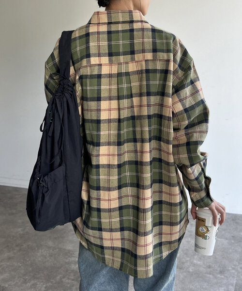 CPCM ブラウス シャツ ネルチェックシャツ レディース メンズ
