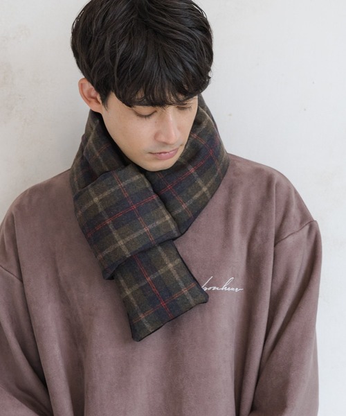 天然純手工芸品 LAKOLE（ラコレ） マフラー ウール中綿マフラー / 133383 メンズ