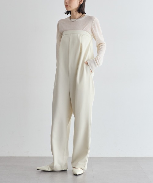 LOEFF ベアトップオールインワン TO UNITED ARROWS＞ベアトップ オールインワン（つなぎ